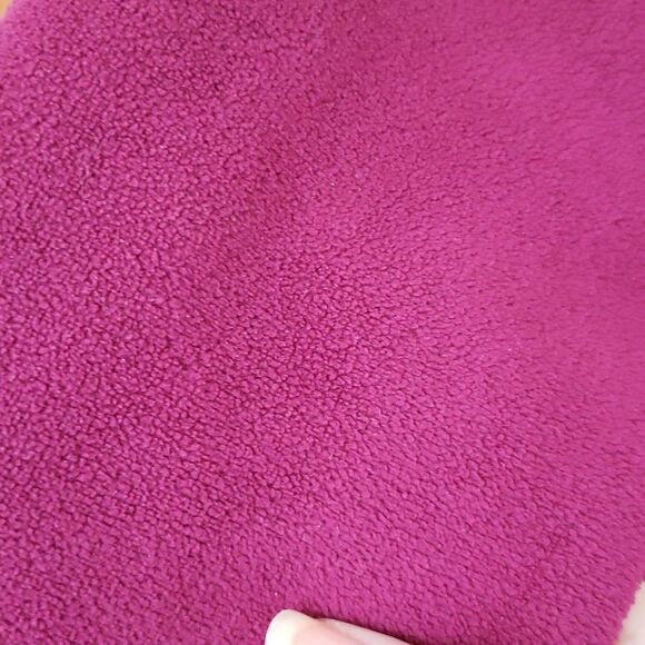 GH Bass & Co Quarter Zip Fleece Pullover Sweater Purple / Magenta Sz S - Picture 5 of 7